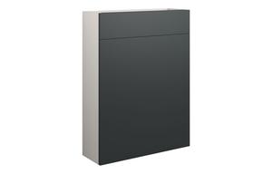 Eden 600mm Slim WC Unit - Matt Graphite Grey (Grey Cab)